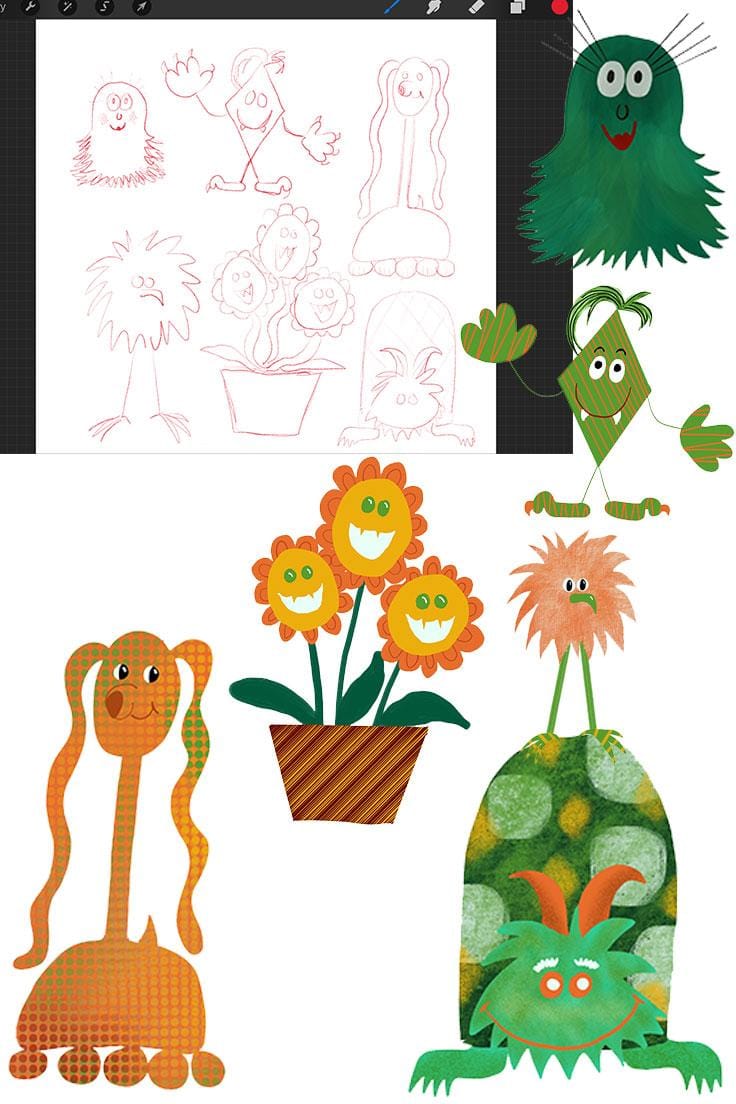 My Procreate Monsters - image 2 - student project