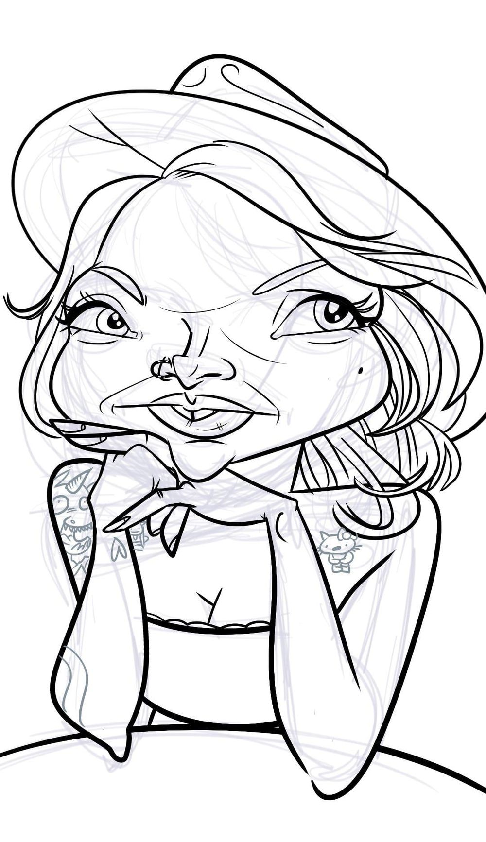 Draw a caricature of the person of your choice  - image 3 - student project