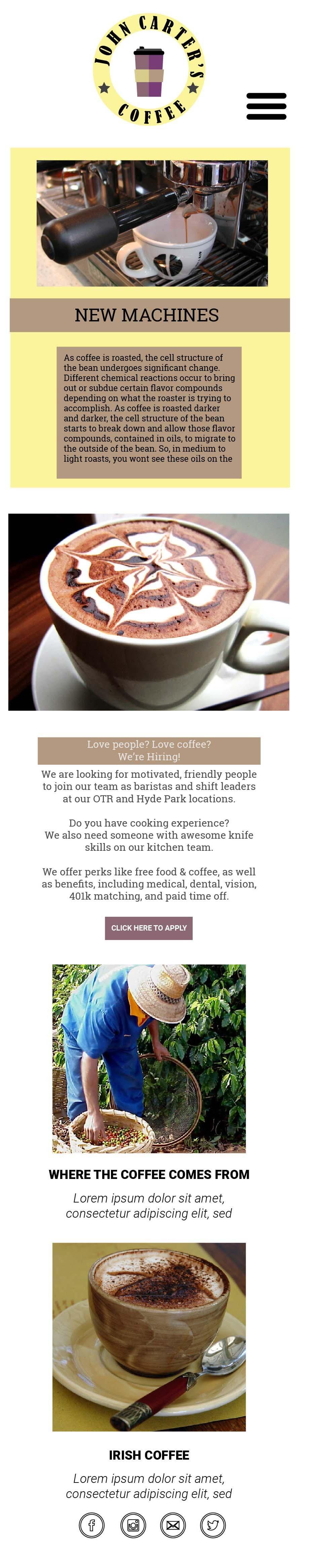 John Carter's Coffee Shop - image 3 - student project