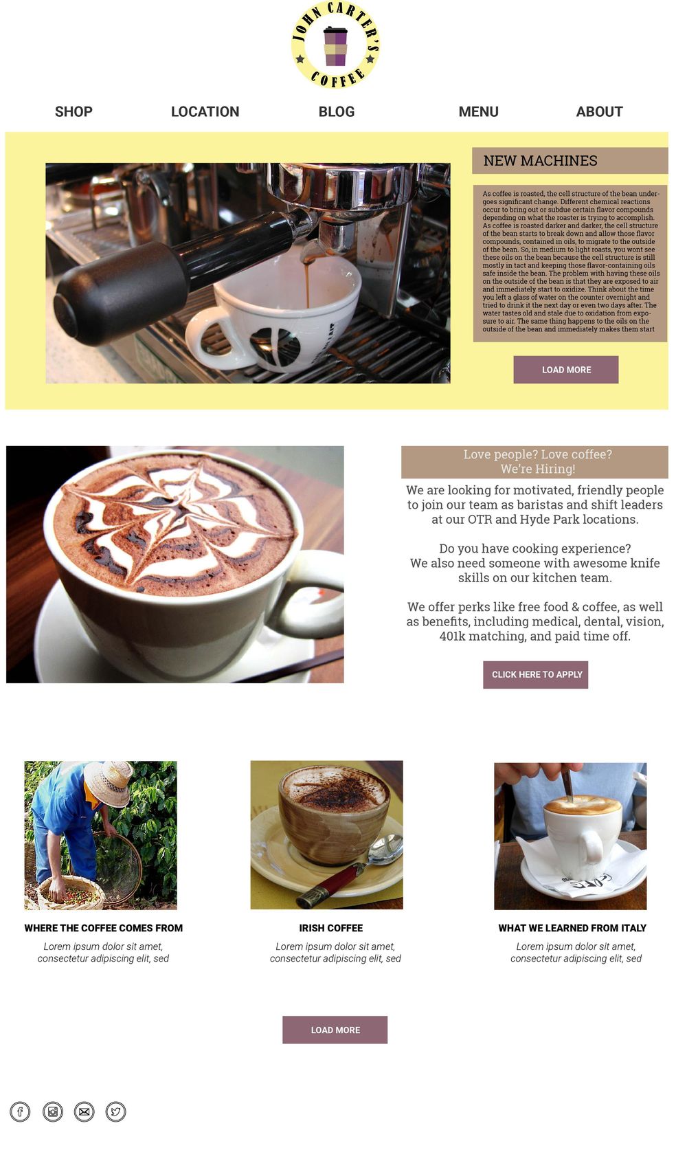 John Carter's Coffee Shop - image 1 - student project