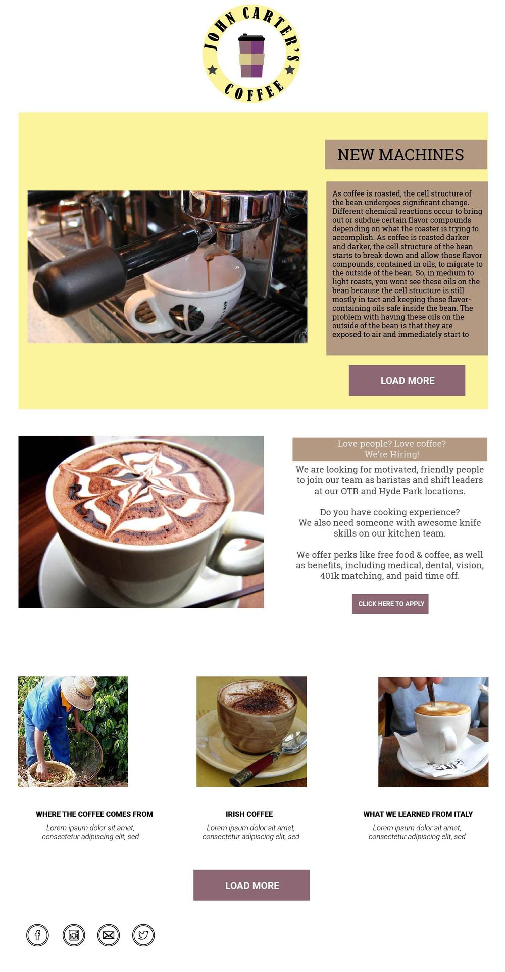 John Carter's Coffee Shop - image 2 - student project
