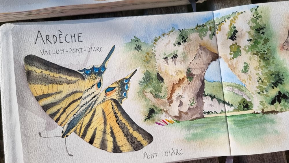 Travel Sketches Mui Ne and Vallon Pont D'Arc - image 9 - student project