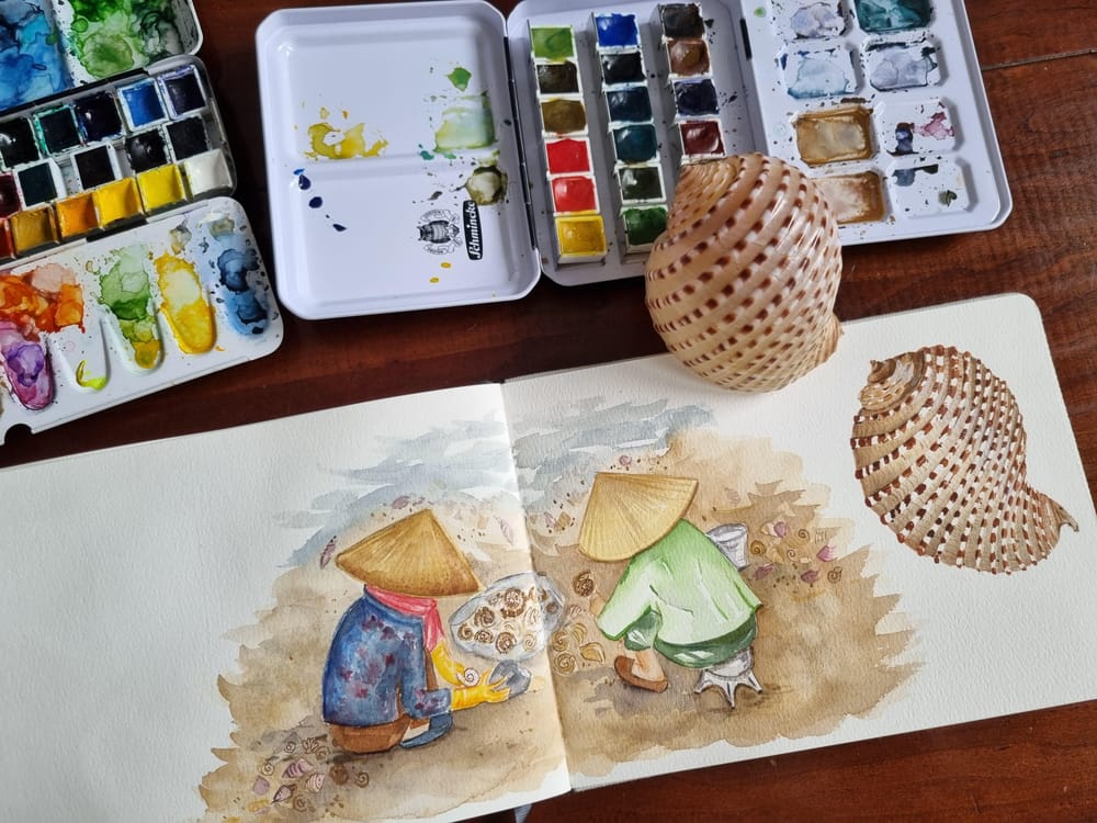 Travel Sketches Mui Ne and Vallon Pont D'Arc - image 4 - student project