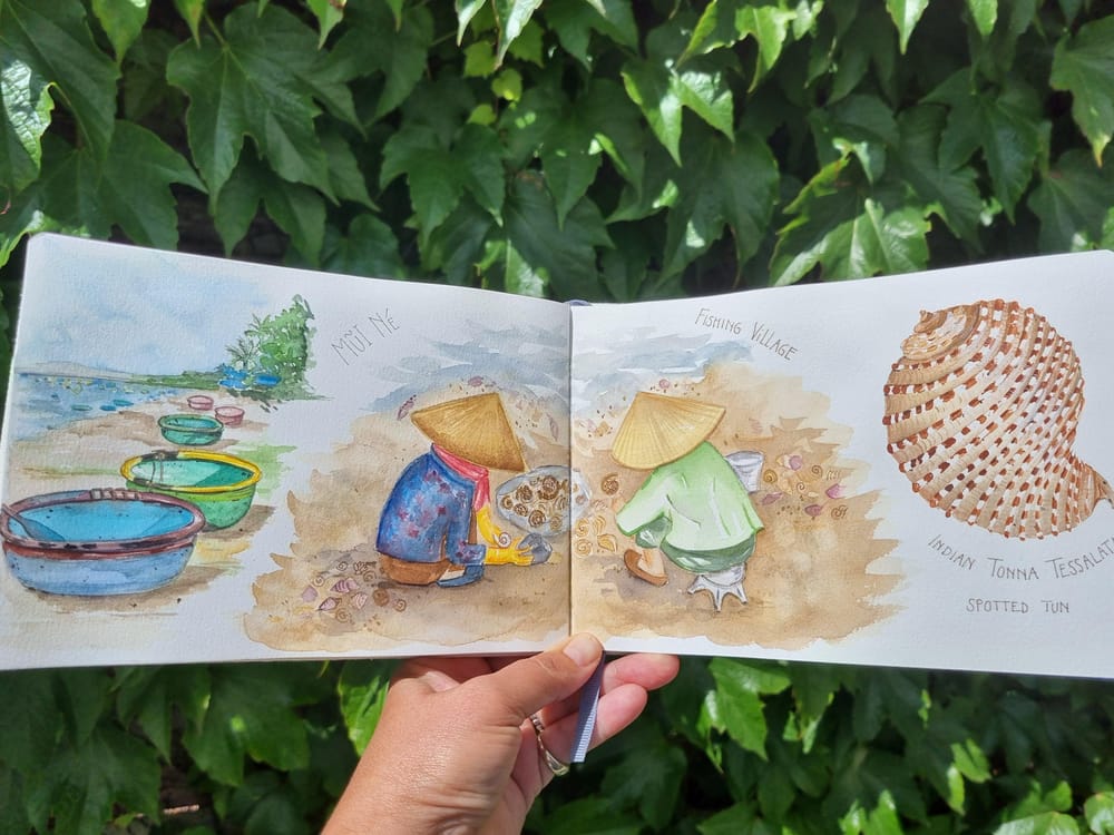 Travel Sketches Mui Ne and Vallon Pont D'Arc - image 7 - student project