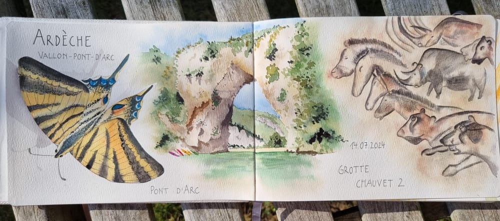 Travel Sketches Mui Ne and Vallon Pont D'Arc - image 8 - student project