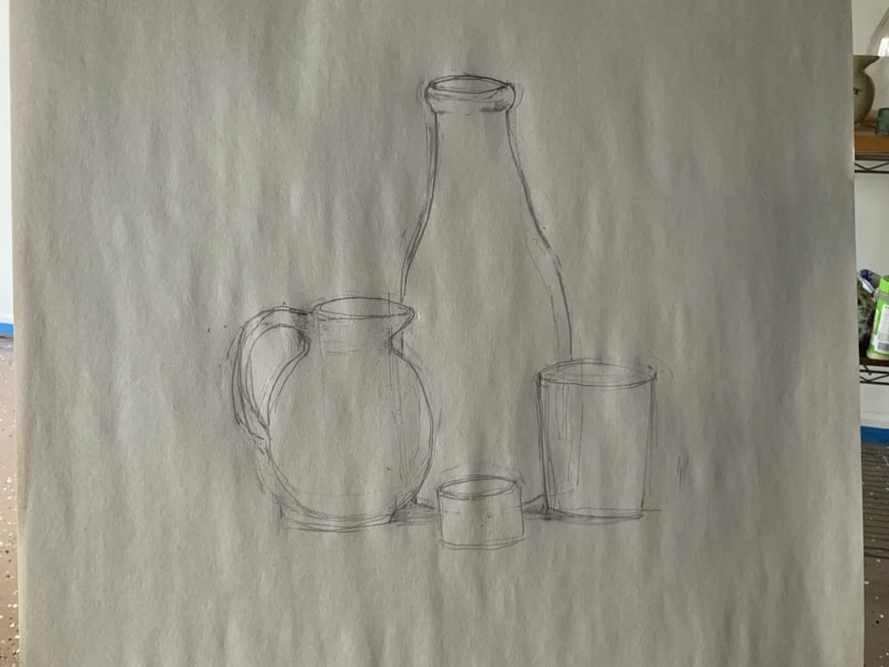 Still life with alive plants and bird - image 2 - student project