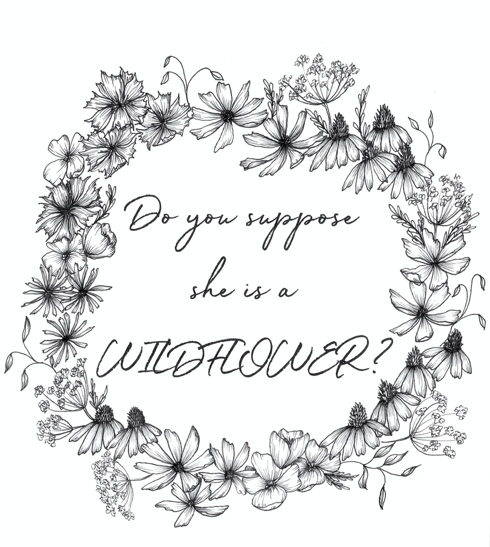 Wildflower Final Projects - wreath and field - image 1 - student project