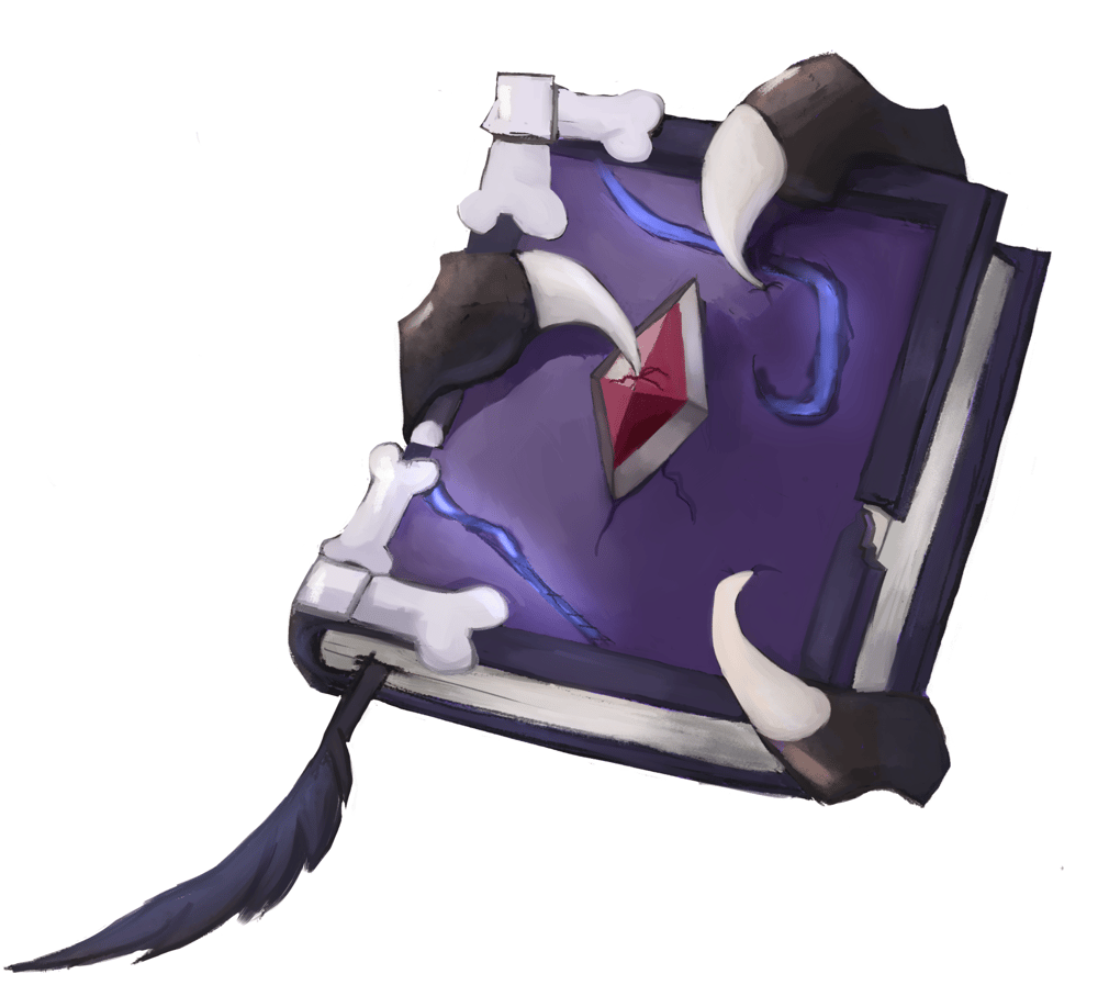 Necromancy spellbook prop - image 4 - student project