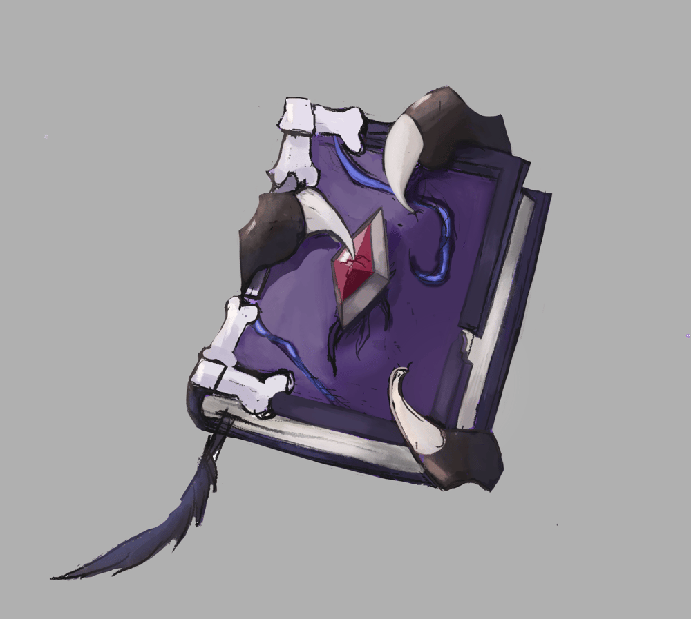 Necromancy spellbook prop - image 3 - student project