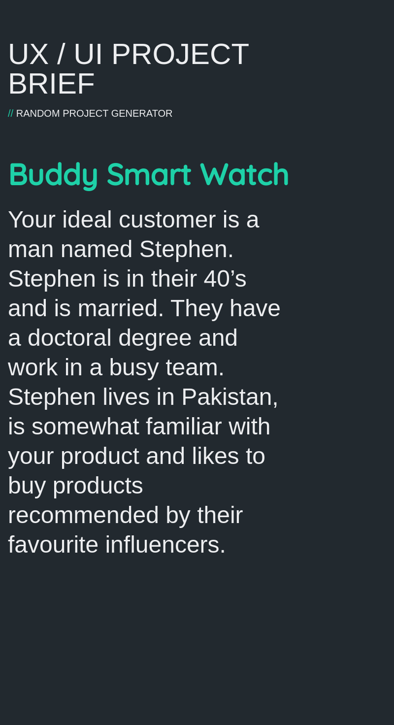 FIGMA UI/UX CASE STUDY BUDDY SMARTWATCH Skillshare Student Project