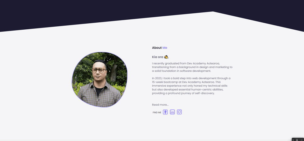 Responsive Personal Portfolio Website - Using HTML, CSS & JavaScript - image 3 - student project