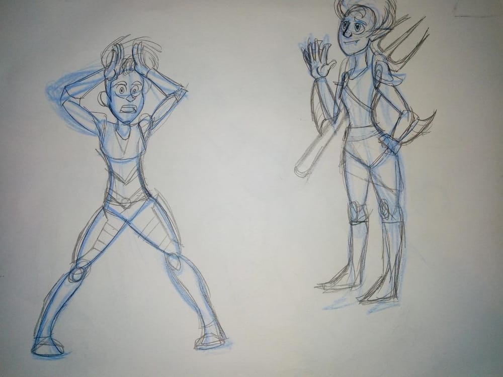 Poses and Two Characters - image 3 - student project