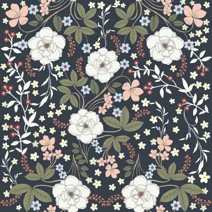 Art and craft movement inspired pattern design - image 1 - student project