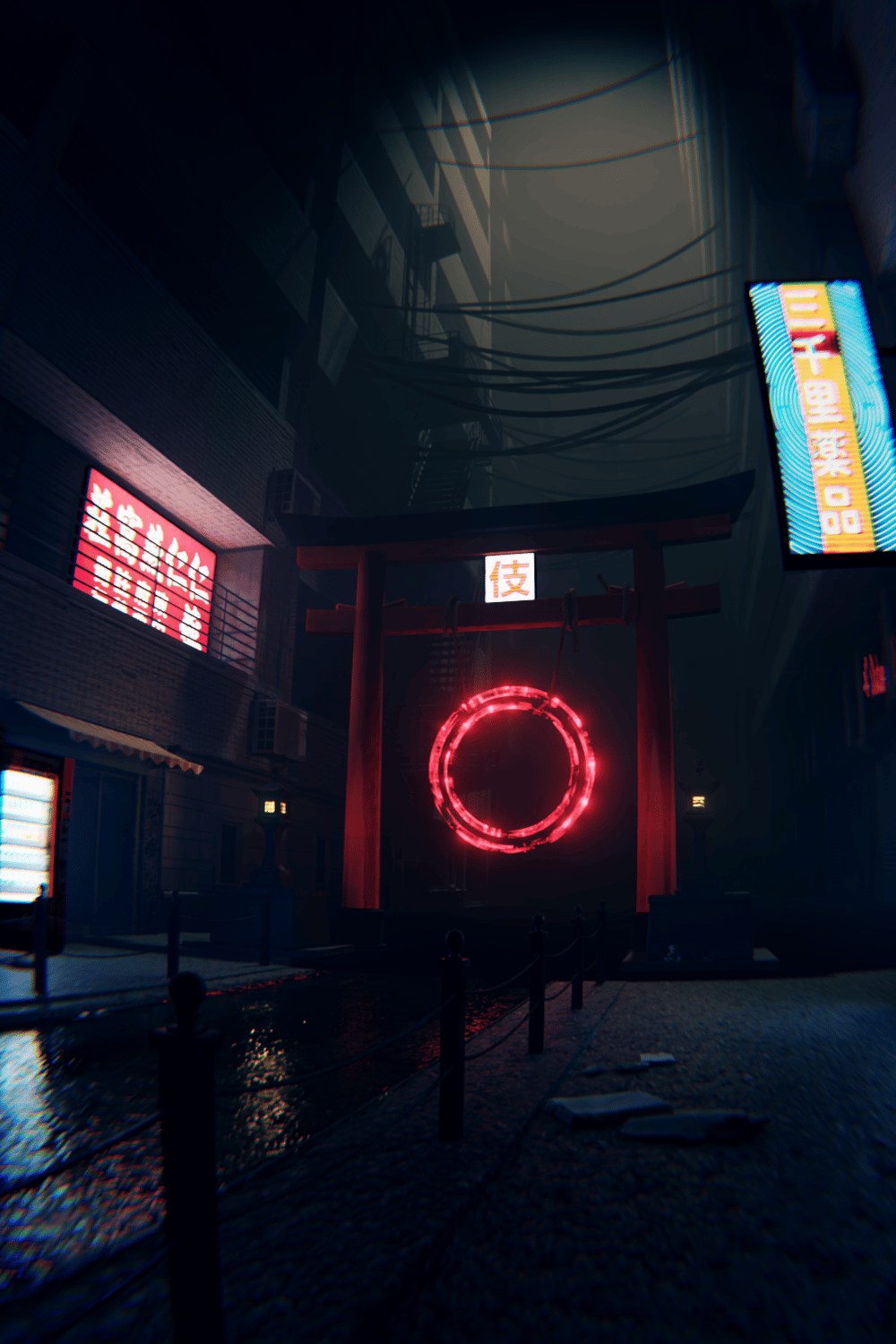 Tori Gate CyberPunk - image 1 - student project