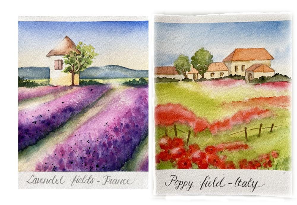 Watercolor spring - image 1 - student project
