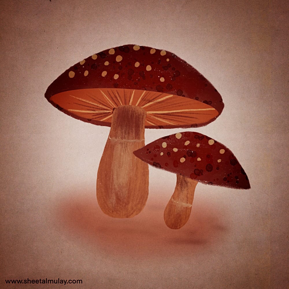 Autumn Pumpkin Mushrooms Skillshare Student Project