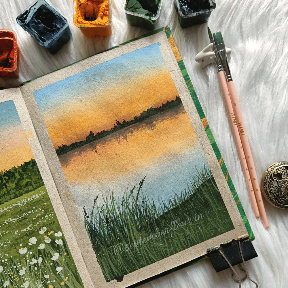 15 days gouache challenge - image 1 - student project