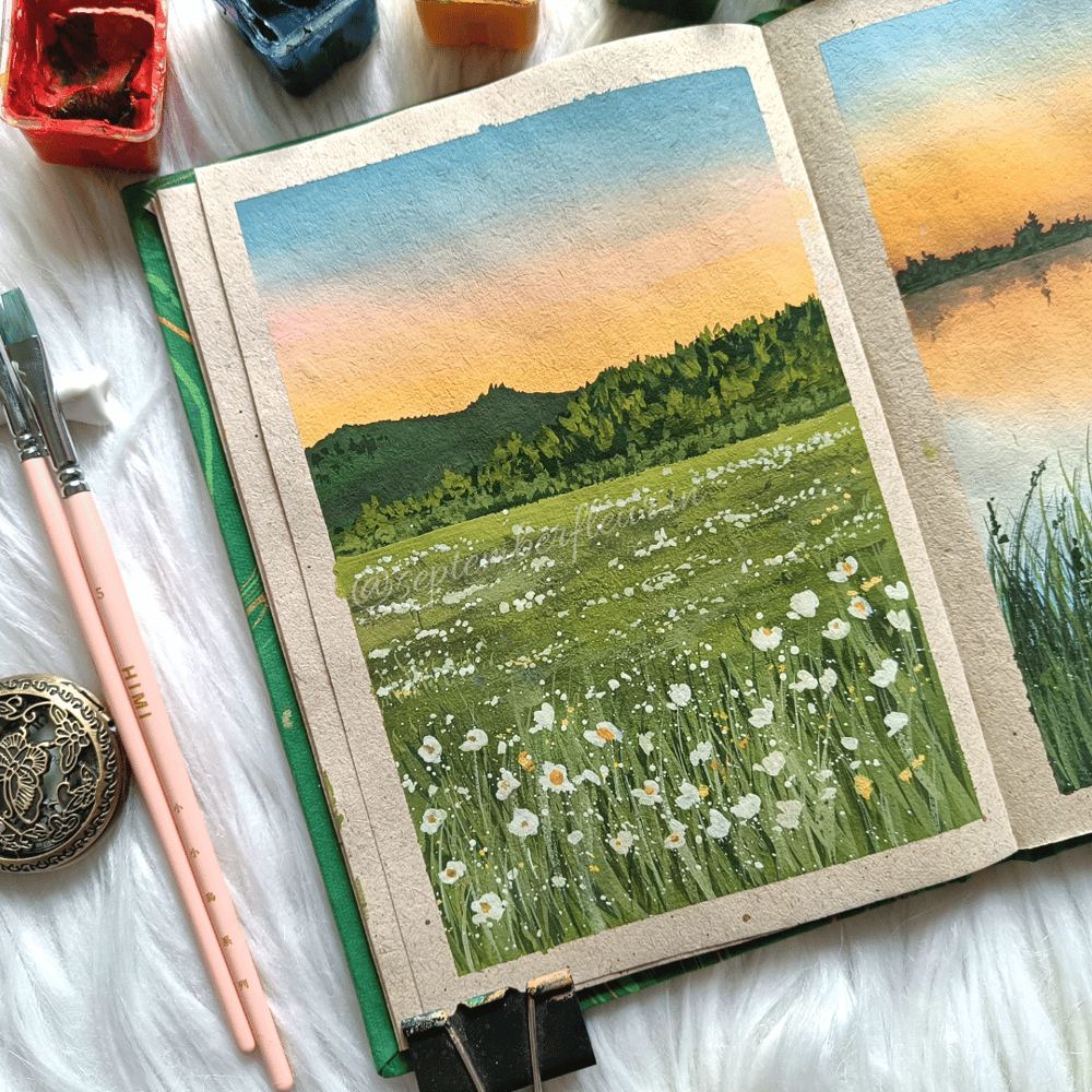 15 days gouache challenge - image 2 - student project