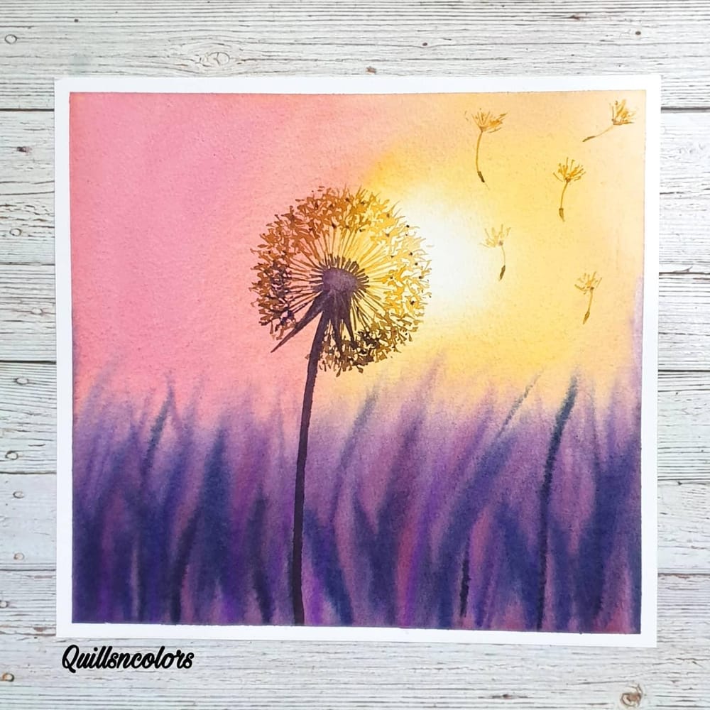 Dandelion in sunset - image 2 - student project