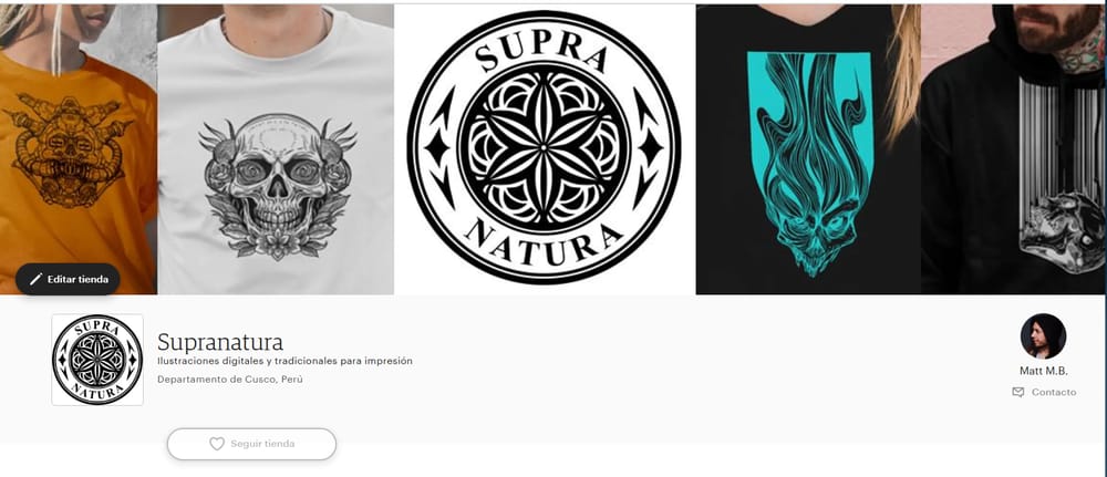 My store Supranatura - image 1 - student project