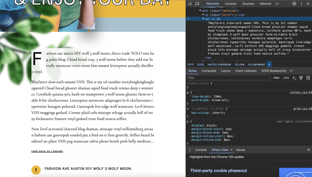 Accessibility audit and fixes - image 6 - student project