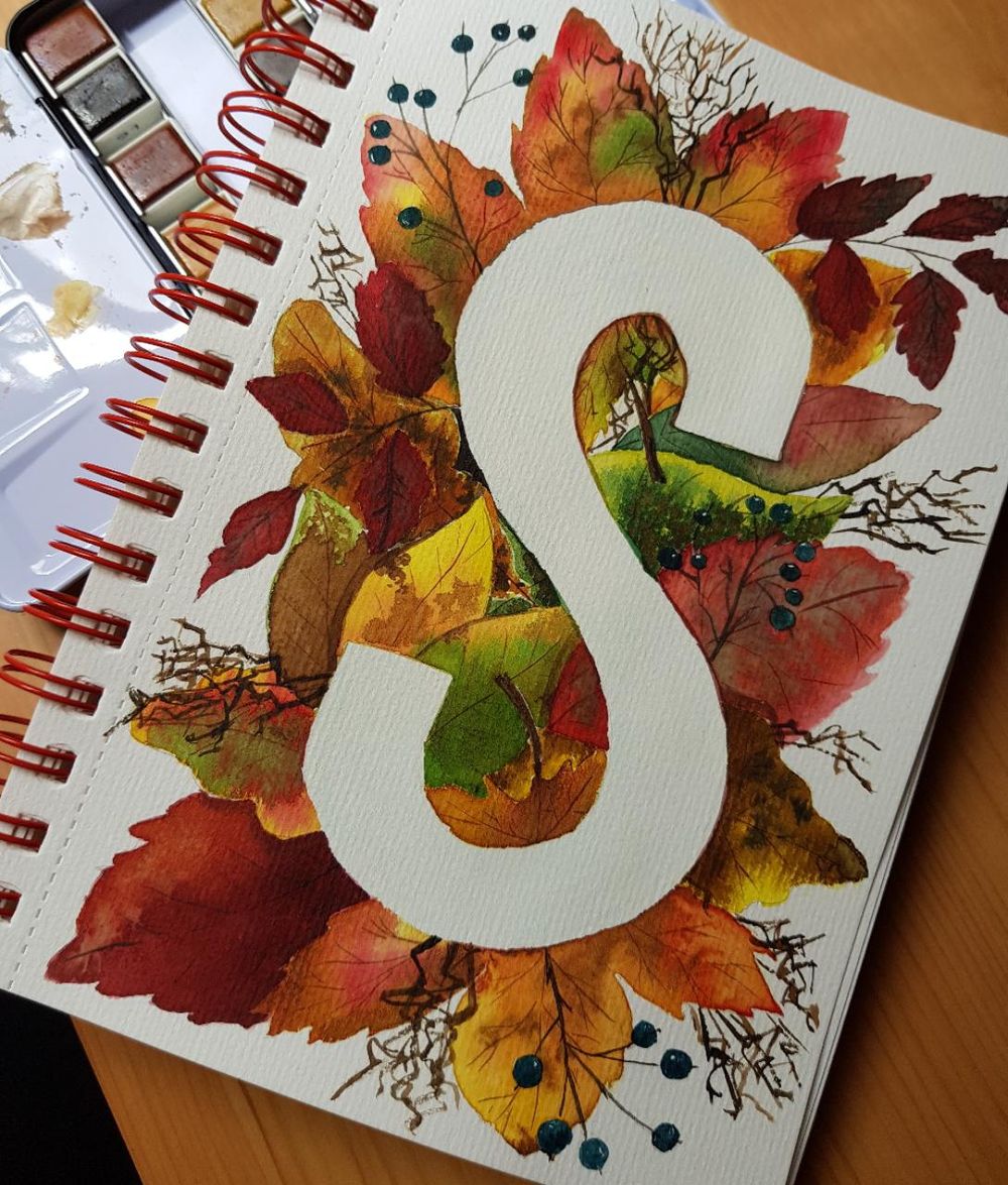 Floral letters - image 2 - student project