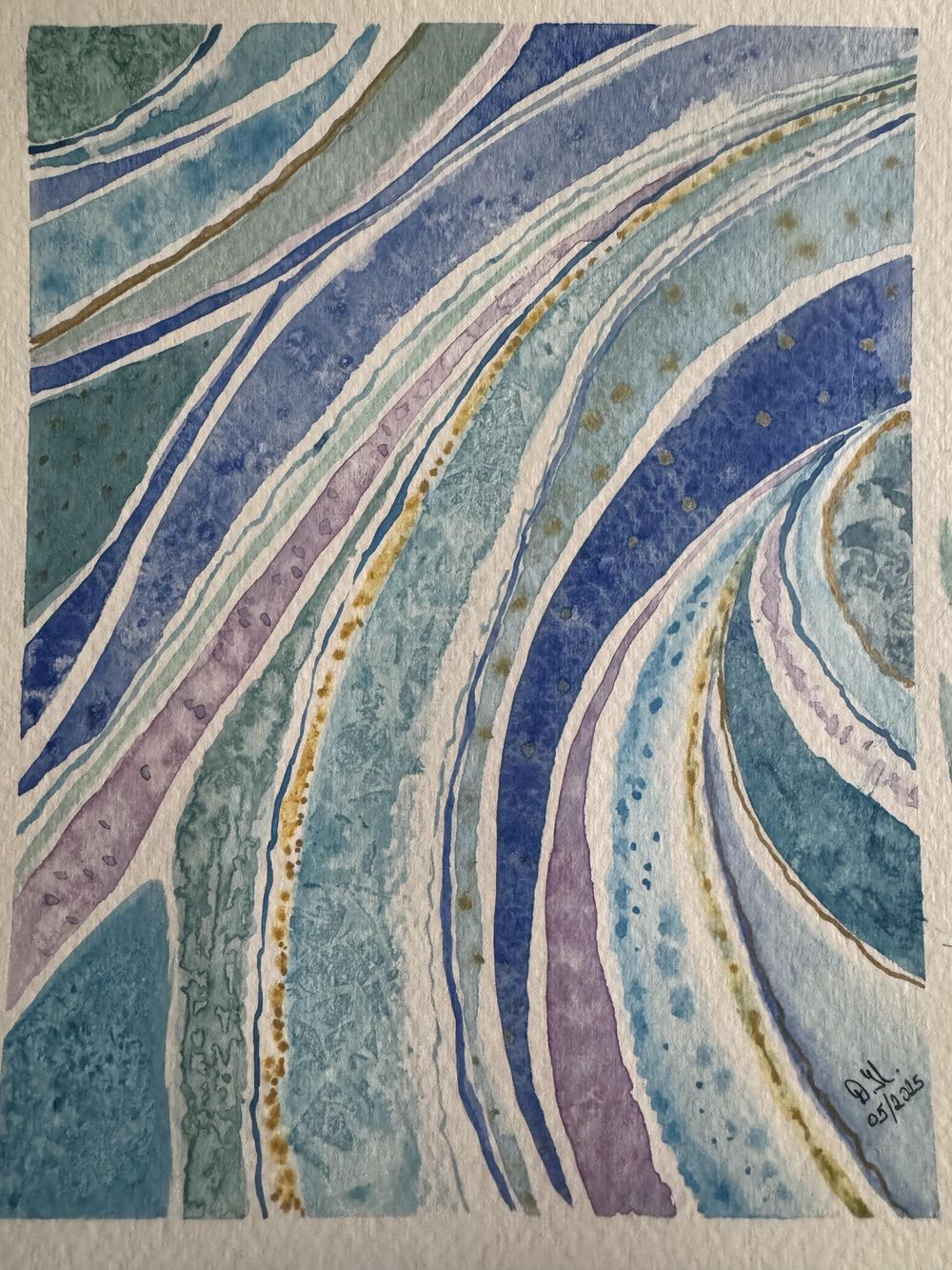 Watercolor Geode - image 1 - student project