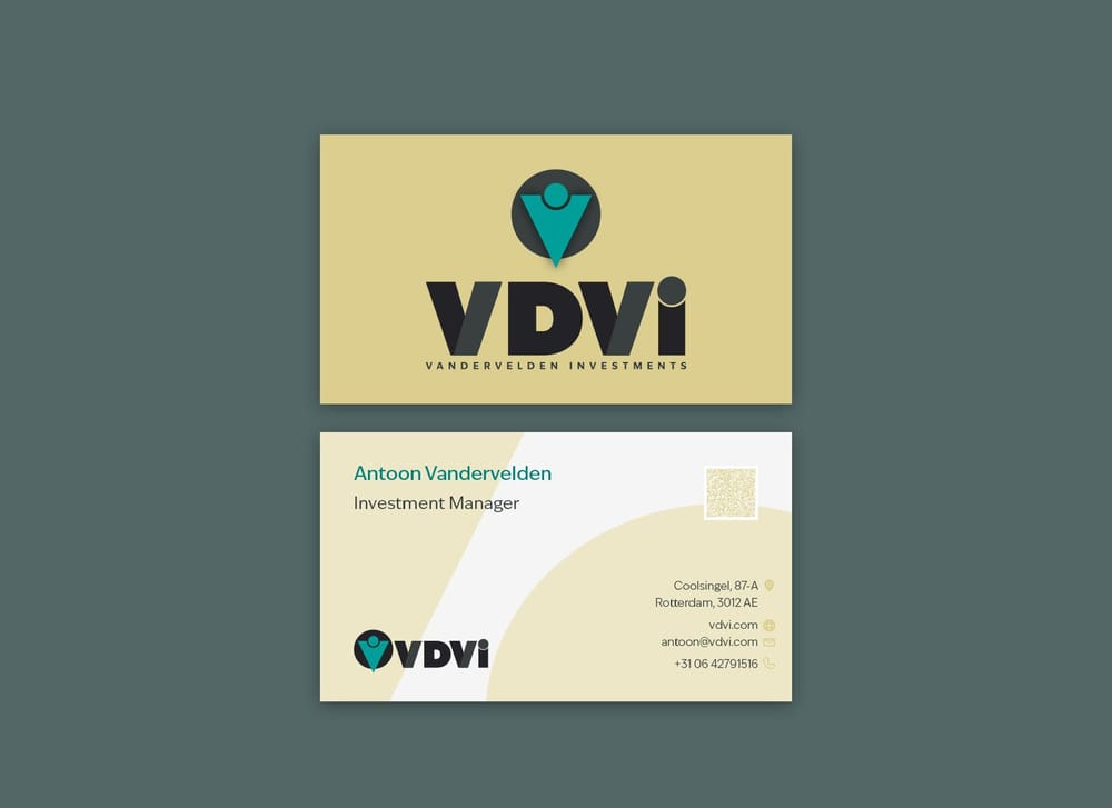 Vandervelden Investments business card - image 2 - student project
