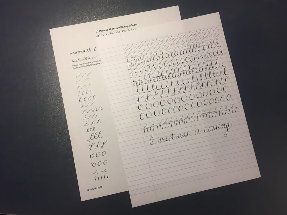 10-Day Calligraphy Challenge - image 1 - student project