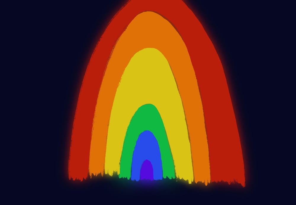 a glowy procreate mushroom + a rainbow - image 3 - student project