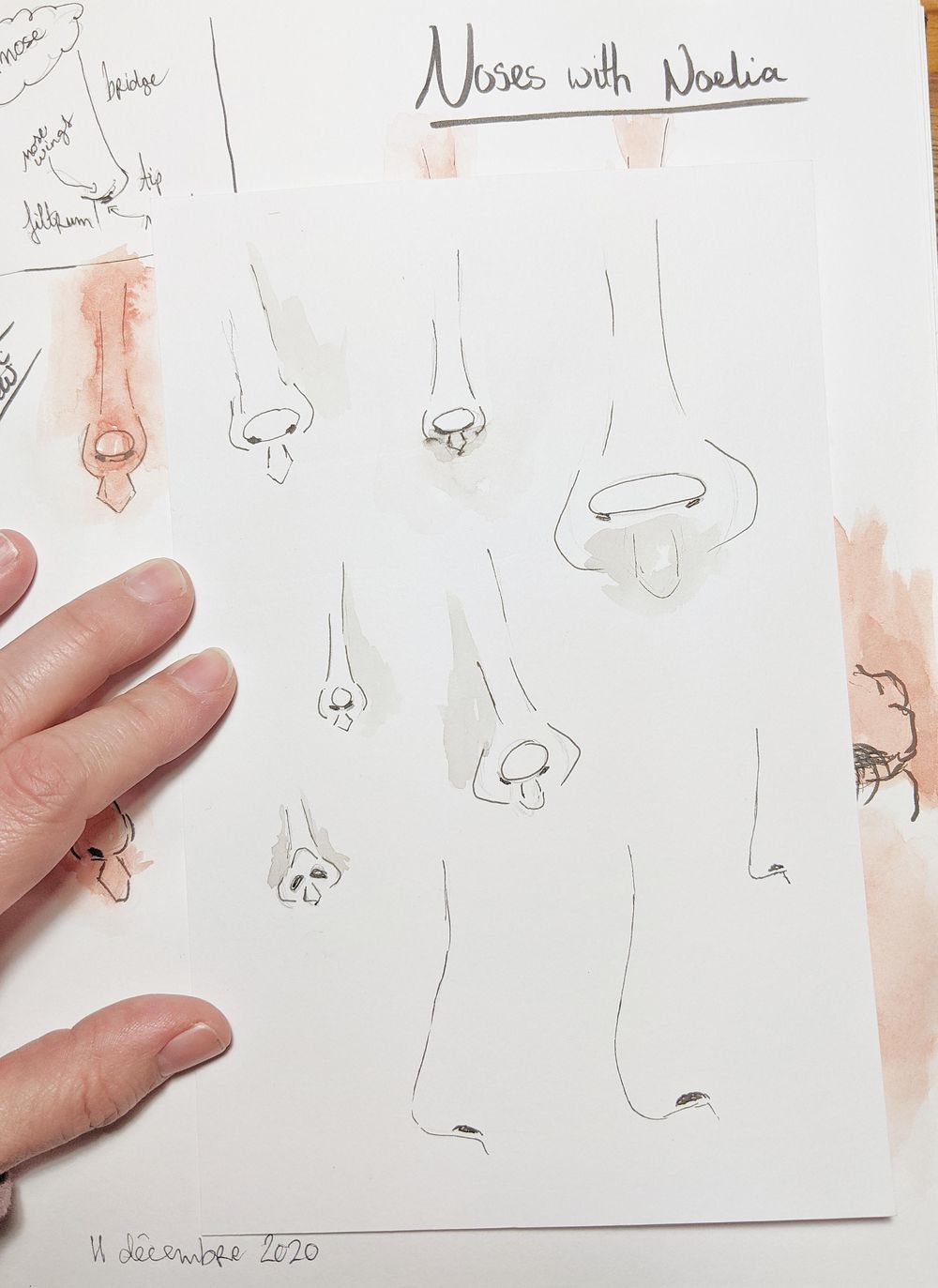 Drawing noses with Noelia - image 1 - student project