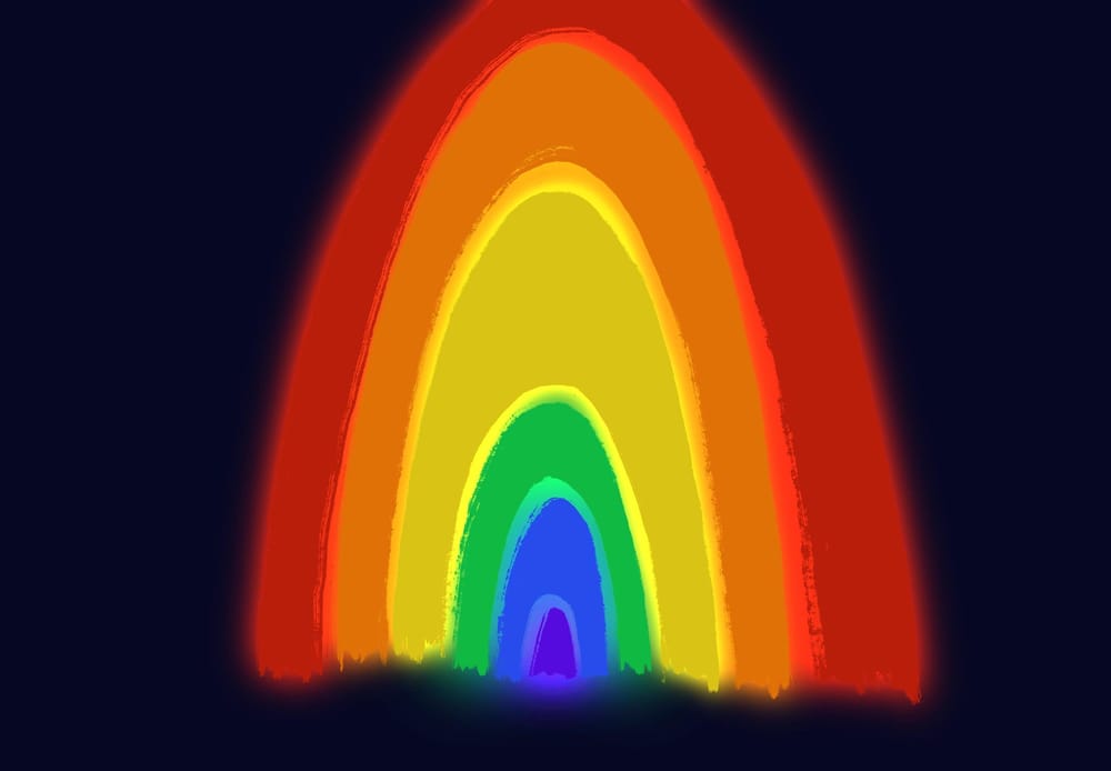 a glowy procreate mushroom + a rainbow - image 5 - student project