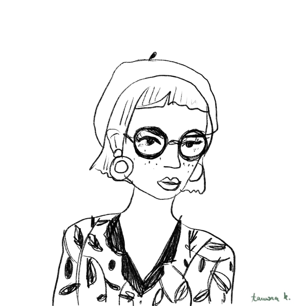Lady with a beret - image 1 - student project