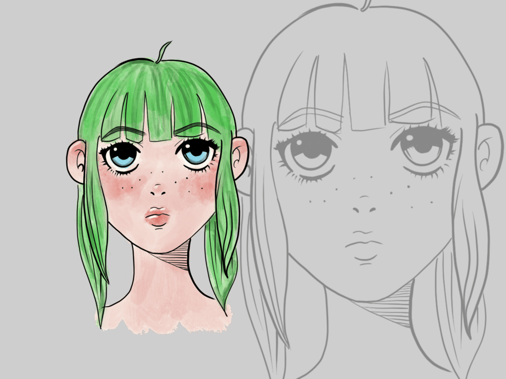 My manga style drawing - image 1 - student project