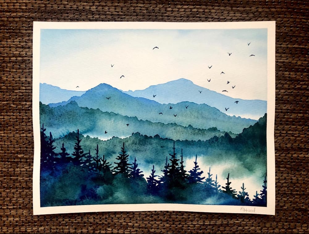 Misty Mountains Landscape - image 2 - student project