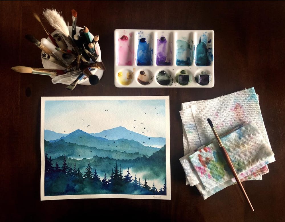 Misty Mountains Landscape - image 1 - student project