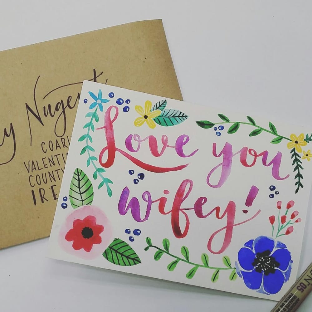 Waterbrush cards - image 2 - student project