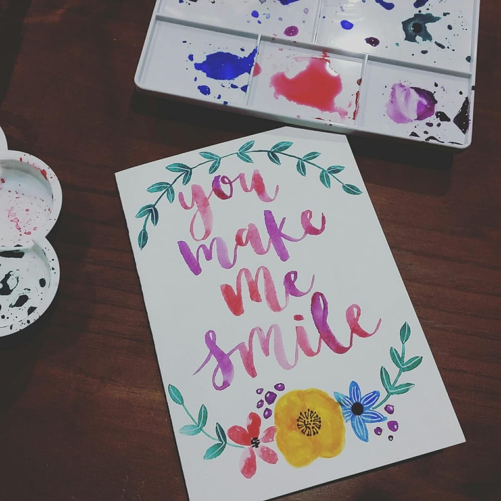 Waterbrush cards - image 1 - student project