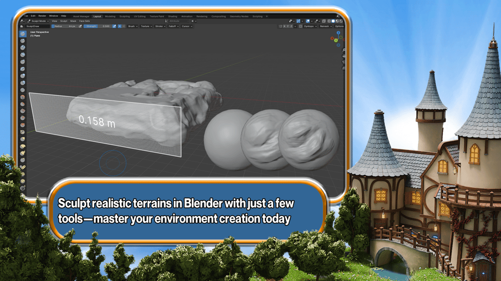 Blender 4 Modeling and Geometry Node Workshop - image 5 - student project