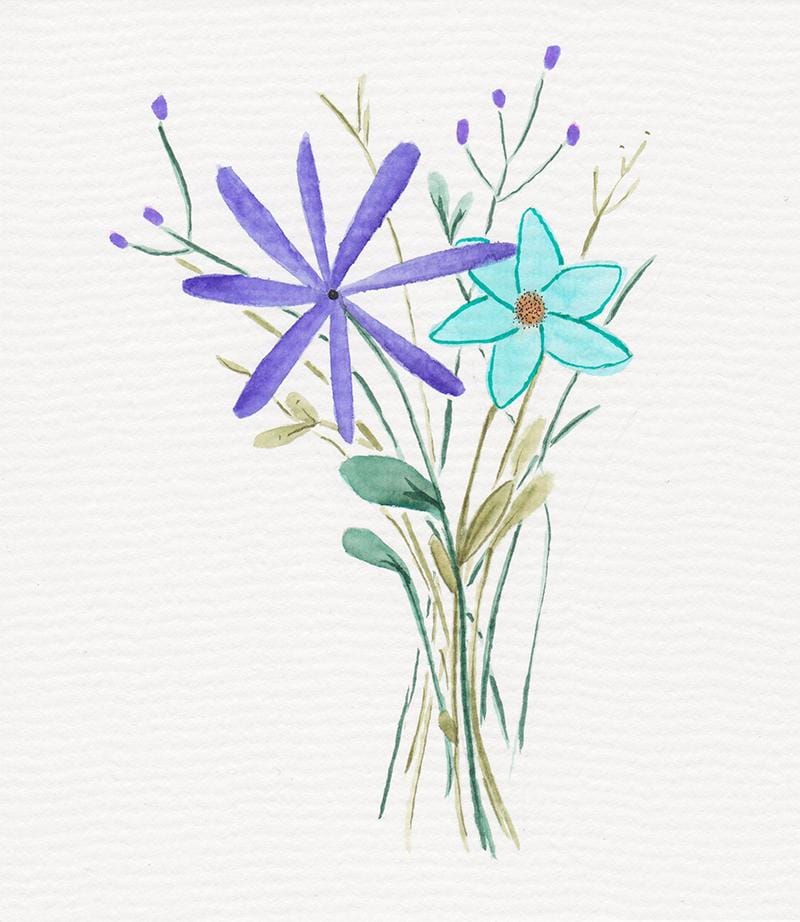 Expressive Brush Pen Florals - image 1 - student project