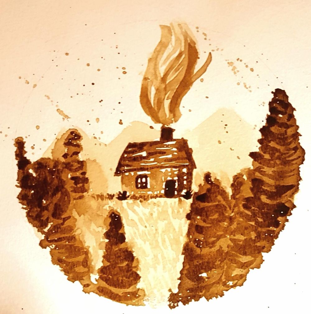 coffee paintings - image 3 - student project