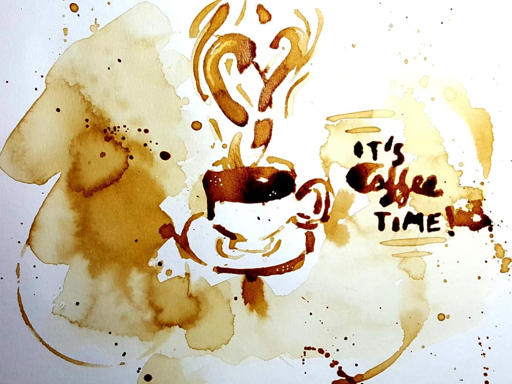 coffee paintings - image 1 - student project