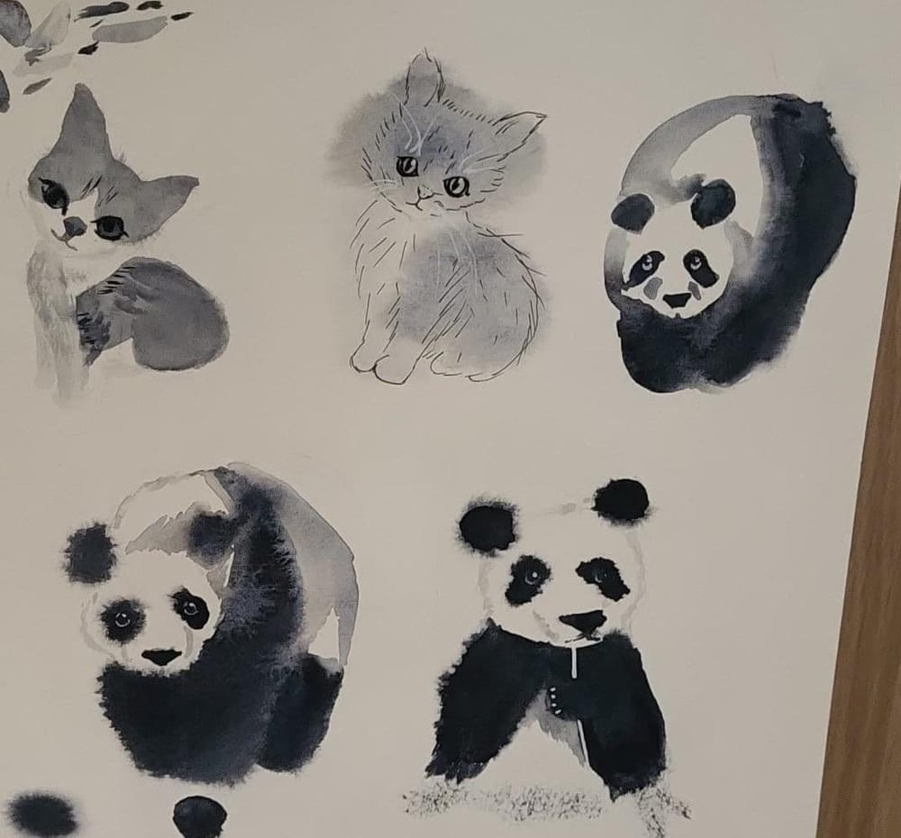 Watercolor animals - image 2 - student project