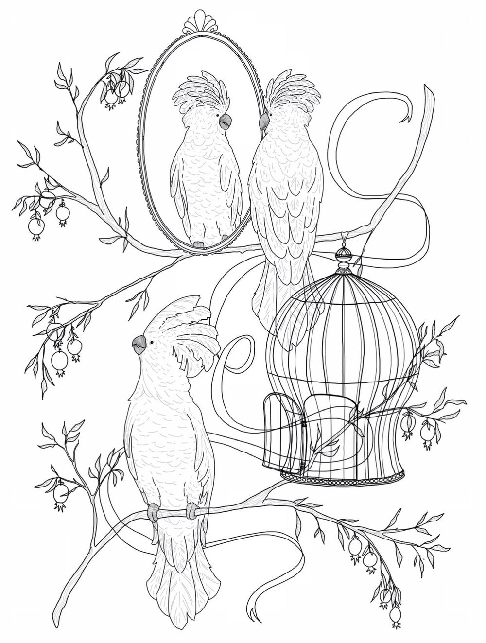 Cockatoo pattern - image 1 - student project