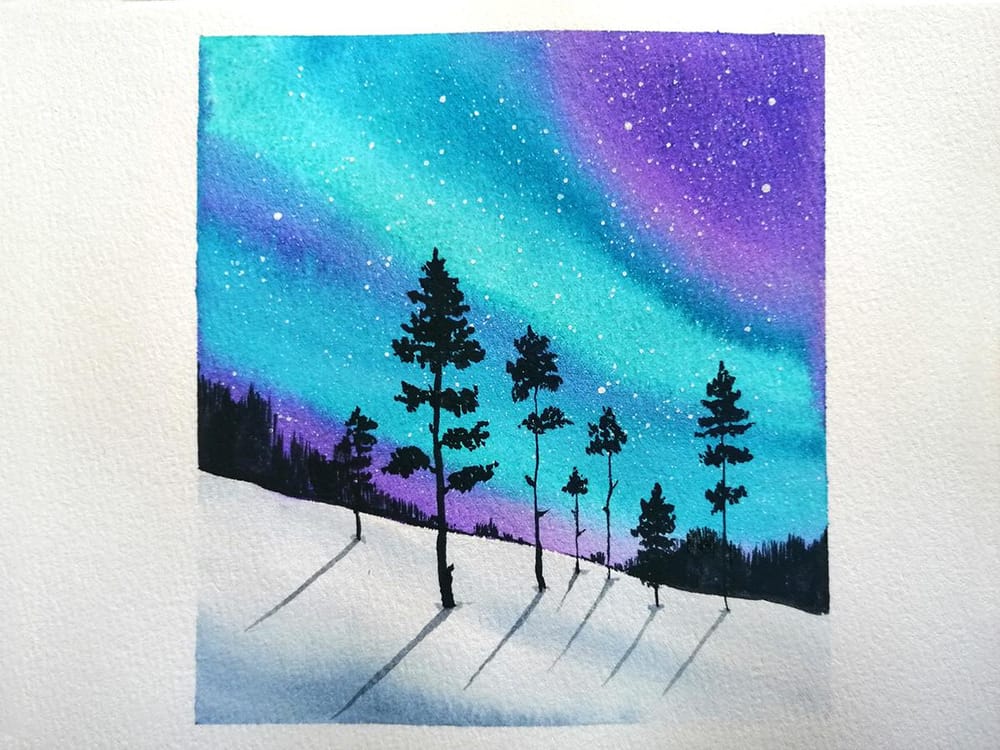 Watercolour Seasons - image 4 - student project