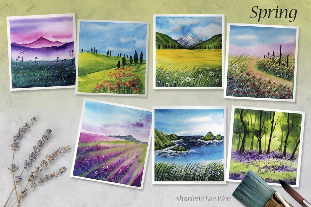 Watercolour Seasons - image 25 - student project