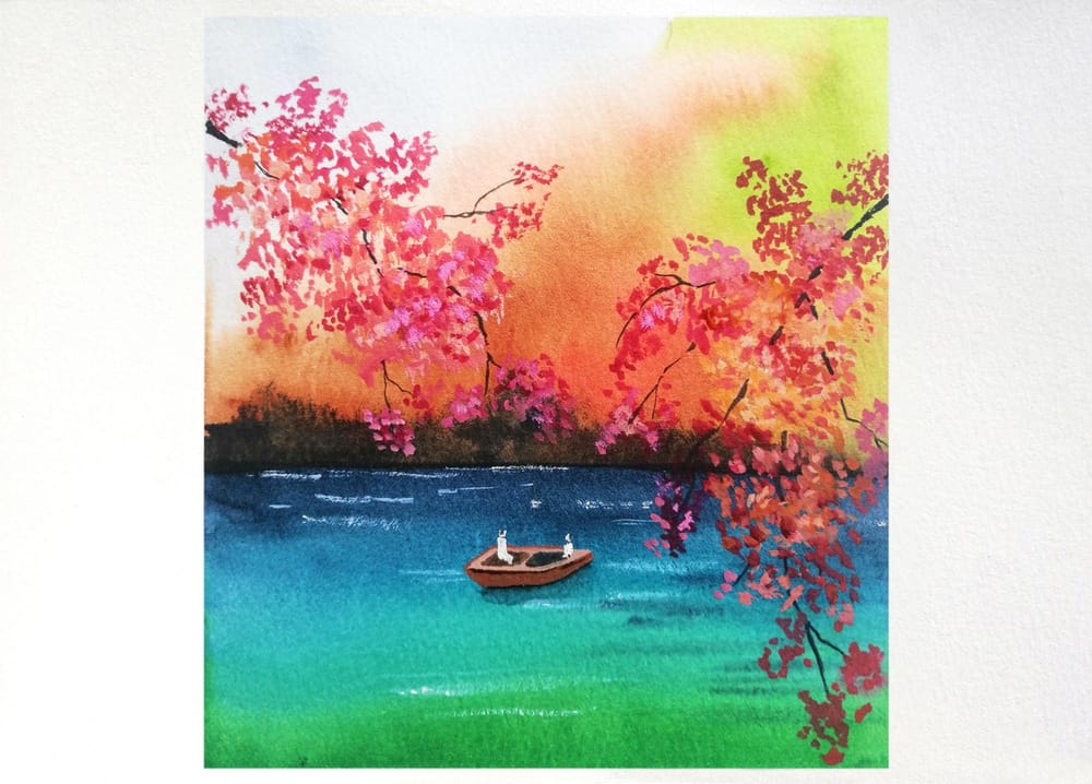 Watercolour Seasons - image 16 - student project