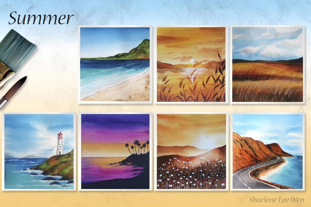 Watercolour Seasons - image 17 - student project