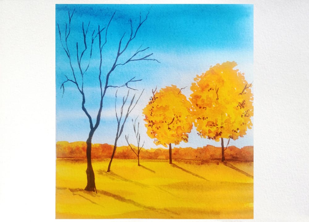 Watercolour Seasons - image 10 - student project