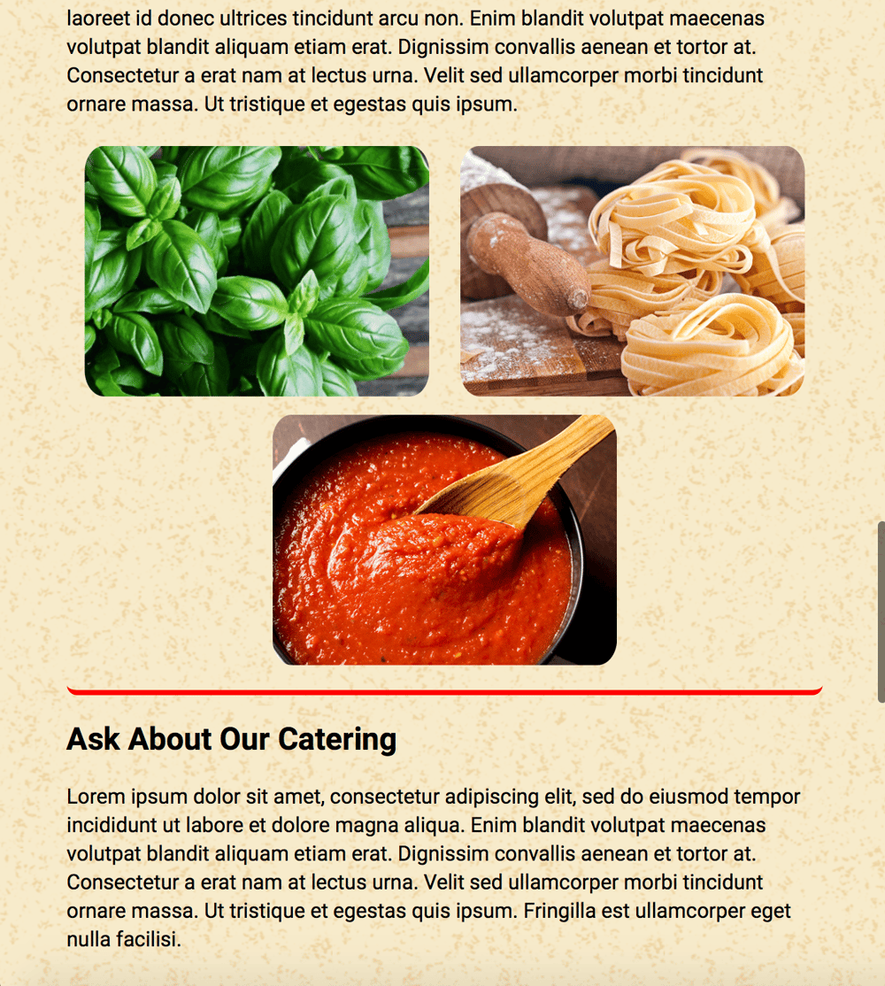 FlexBox Project - Pizza Time - image 8 - student project